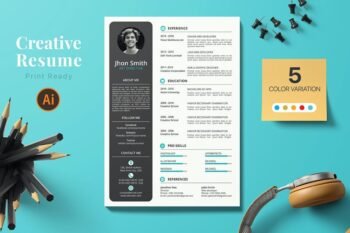 Buy CV Resume Template 1