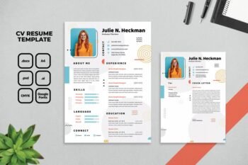 Buy CV Resume Template 4